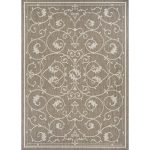 Fierce Portico Beige-Taupe Indoor/Outdoor Square Rug