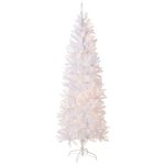 Kingswood Fir White Pencil Tree with Clear Lights