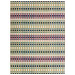 Lindsey Geometric White Area Rug