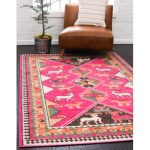 Lonniet Washable Geometric Indoor Rug