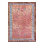 Outdoor Traditional Washable Floral Indoor / Outdoor Rug