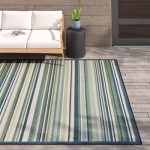 Tavon Striped Indoor / Outdoor Rug