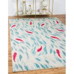 Washable Abstract Indoor Rug